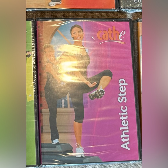 CATHE ATHLETIC STEP DVD.  47 minutes in length.  Advanced all-step workout. - Picture 2 of 3